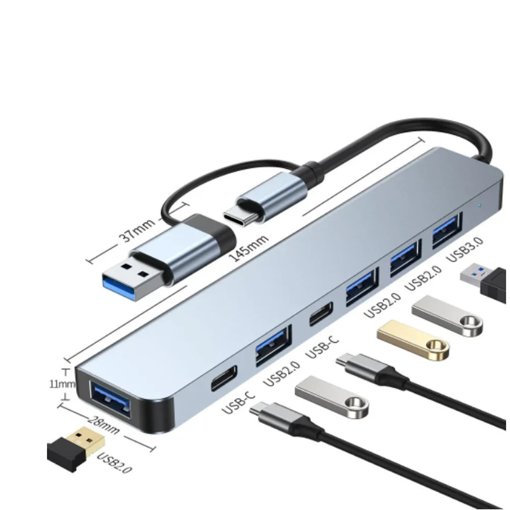 USB C HUB Type C Splitter Thunderbolt 3 Docking Station Laptop Adapter With For Macbook Air M1 iPad Pro