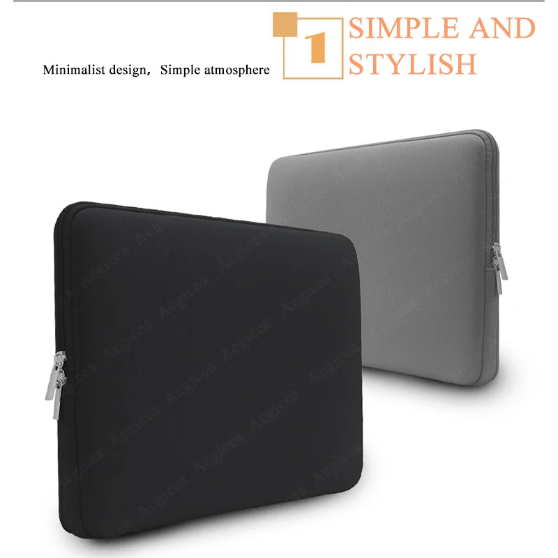 11-15.6 inches Soft Laptop Bag Sleeve For Xiaomi HP Dell Lenovo Macbook Air Pro Notebook Computer Case Cover Laptop Accessories