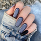 24Pcs Long Ballet Press On Nail Art Wearing Manicure Glitter Point Drill False Nails Removable Full Cover Artificial Fake Nails