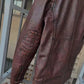 Vintage Black Brown Real Cowhide Genuine Leather Jacket Real Fur Men's Leather Jacket Bomber Men Leather Jacket Motorcycle Coat