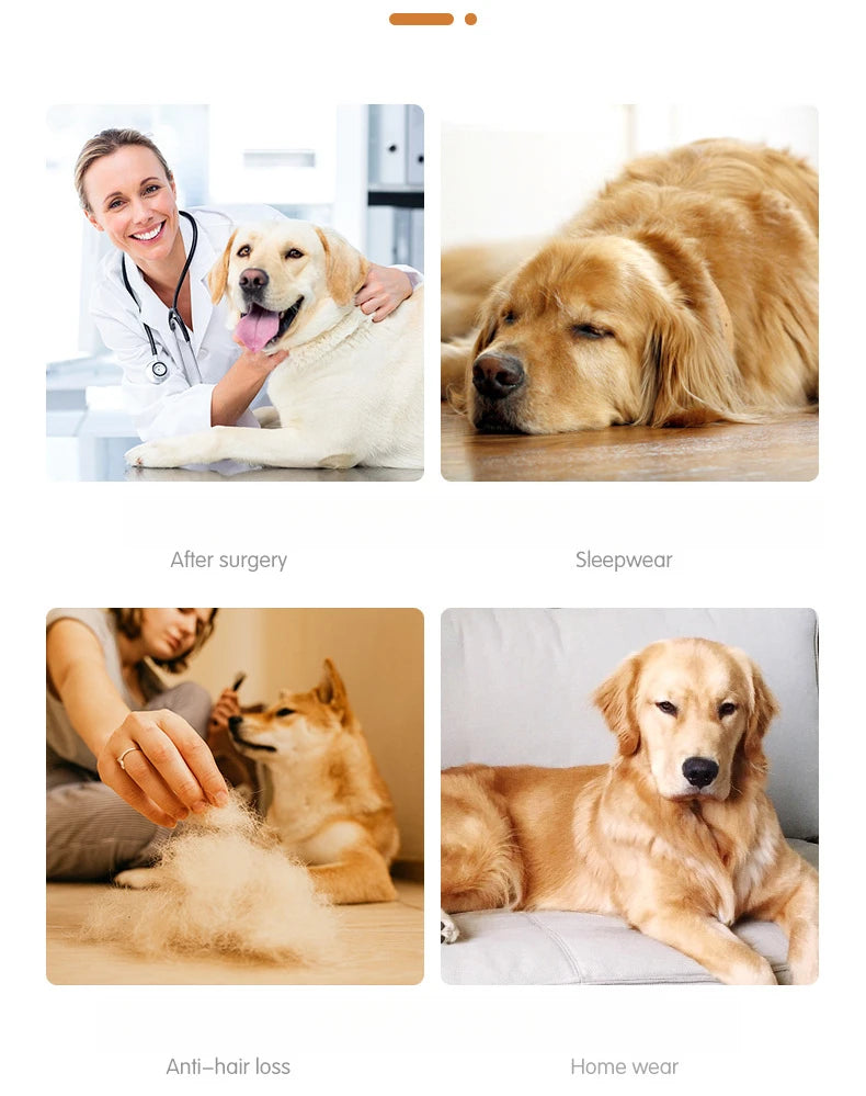Dog Recovery Suit Pet Home Wear Pajamas High-elastic Breathable Dog Jumpsuit Pet Operative Protection Long Sleeves Bodysuit