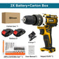 Gisam Cordless Drill Rechargeable Electric Screwdriver Electric Drill Mini Wireless Hand Drill Lithium-Ion Battery Power Tools