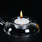 New and Unique Creative High Borosilicate Glass Essential Oil Furnace Candle Heating Reed Diffuser Incense Burner for Home Decor