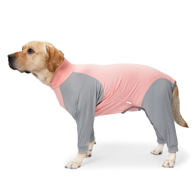 Dog Recovery Suit Pet Home Wear Pajamas High-elastic Breathable Dog Jumpsuit Pet Operative Protection Long Sleeves Bodysuit