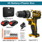Gisam Cordless Drill Rechargeable Electric Screwdriver Electric Drill Mini Wireless Hand Drill Lithium-Ion Battery Power Tools