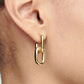 Stainless Steel Fashion Gold Color Geometric Square Hoop Earrings for Women Huggie Punk Hip-Hop Metal Round Circle Party Jewelry