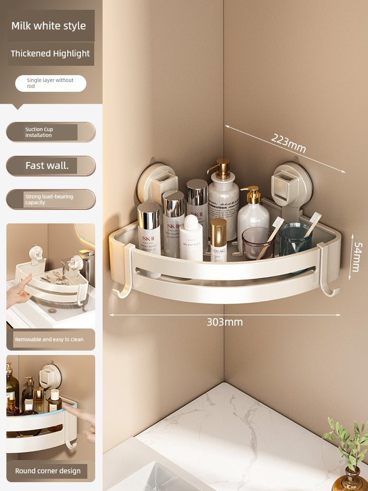 Corner Punch-Free Washstand Wall Wall-Mounted Suction Cup