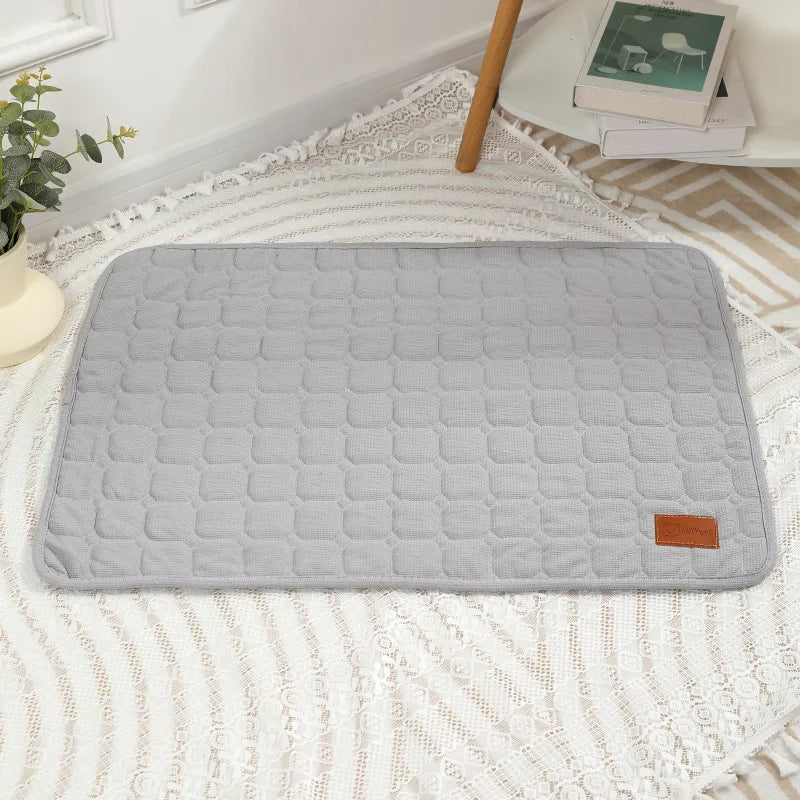 Washable Pet Waffle Mat Pet Diaper Mat Reusable Mats for Dogs Dog Bed Urine Washable Dog Training Pad Four Seasons Pet Mat