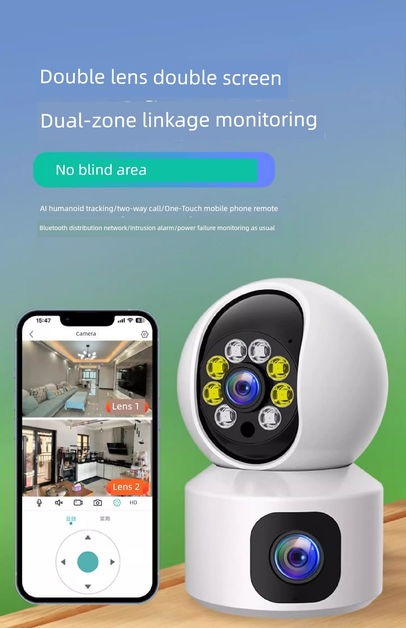 Sea Davey 4G Surveillance Camera For Home Mobile Phone Remote without Network 360 Degree Panoramic HD without WiFi