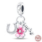 Fit Pandora 925 Original Bracelet 925 Silver Plate Flower Bird Series Charms Beads For Women Fashion DIY Jewelry Gifts Making