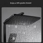 Copper Constant Temperature Black For Home Supercharged Shower Head