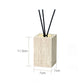 Beige Travertine Bathroom Accessories Set Natural Marble Soap Dispenser Soap Dish Reed Diffuser Vanity Tray Bathroom Set