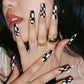 24p Artificial Acrylic Nail Art Fake Nails Full Coverage Removable Pressing Nail Tips Lotus Root Pink Leopard Print False Nails