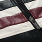 Men's PU leather coat thickened biker jacket