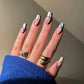 24p Artificial Acrylic Nail Art Fake Nails Full Coverage Removable Press On Nails Tip French Light Pink Heart False Nail Designs