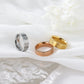 Fashion Classic Cross Stainless Steel Rings For Women Men Gold Color Luxury Jewelry Wedding Gift