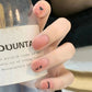 24Pcs/Lot Milky White Gradient Long Wearing False Nail Tips Acrylic Press on Nails Removable Reusable Artifical Fake Nails Art