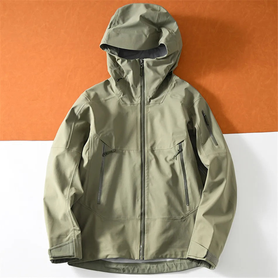 Outdoor Waterproof and Windproof Soft Shell Mountaineering Jacket Camping Hiking Skiing Running Clothes Coat Windbreaker Jackets