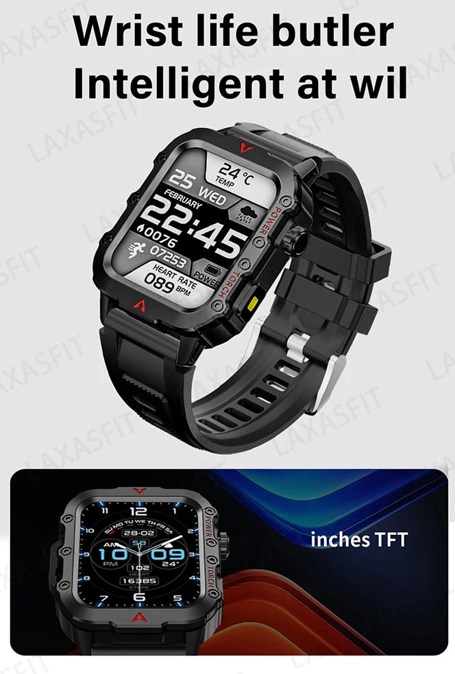 New LED Men's Smartwatch Bluetooth Talking Smartwatch Multi Sport Mode Health Monitoring Smart Watch