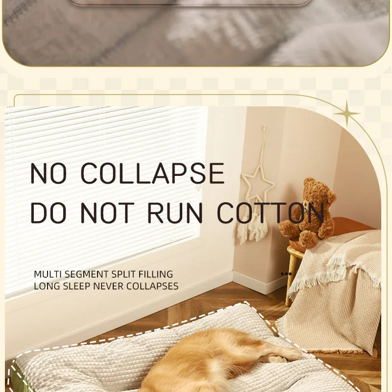 HOOPET Warm Dogs Sleeping Bed Soft Fleece Pet Blanket Detachable Cat Puppy Mat Cushion for Small Medium Large Dogs Pet Supplies
