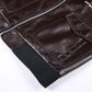 Winter Mens thick Warm Leather Jacket Luxury Stand Collar Embroidery Motorcycle Jacket Coat Men's Street Fashion Trend PU Jacket