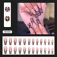 24p Artificial Acrylic Nail Art Fake Nails Full Coverage Removable Pressing Nail Tips Lotus Root Pink Leopard Print False Nails
