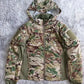 Mens CamouflageTactical Jacket Lightweight Cotton Clothes Autumn Winter Outdoor Waterproof Hooded Padded Coat Hiking Windbreaker