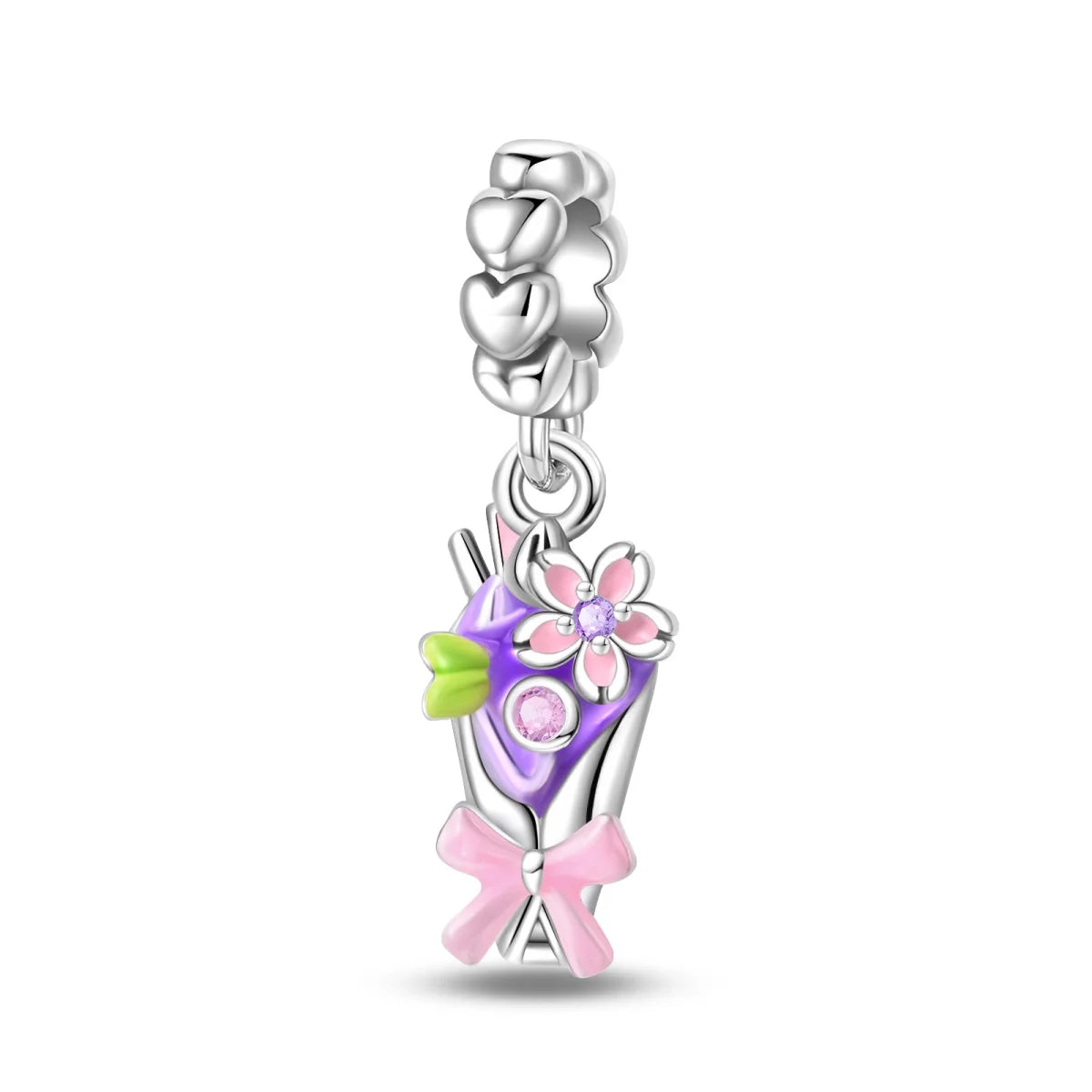 925 Silver Charms Beads Fit 3mm Original Bracelet Game Machine Box Afternoon Tea Dessert Romantic Pink Pendant DIY Jewelry