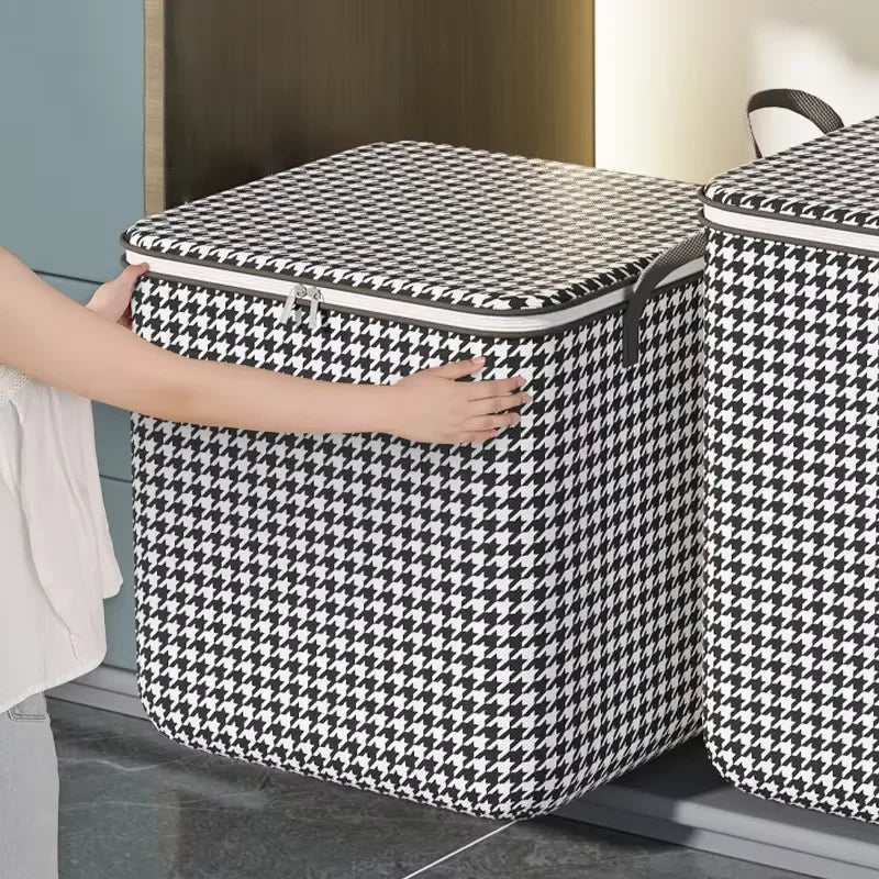 Quilt Storage Non-Woven Wardrobe Space Saving Bag House-Moving Box Dustproof Organizers  Bedding Box Travel Storage Organization