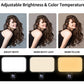 3 Modes Adjustable Brightness Portable Mini Selfie Fill Light Rechargeable Clip On For Phone Laptop Tablet Meeting Make Up