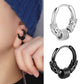 1Pair Punk Stainless Steel Round Circle Totem Hoop Earrings For Men Women Not Fade Ear Rings Hip Hop Male Jewelry