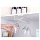 No Drilling Metal Wine Glass Holder - Stemware Rack for Under Cabinet Storage Kitchen Organization Kitchen/Bar Storage Supplies