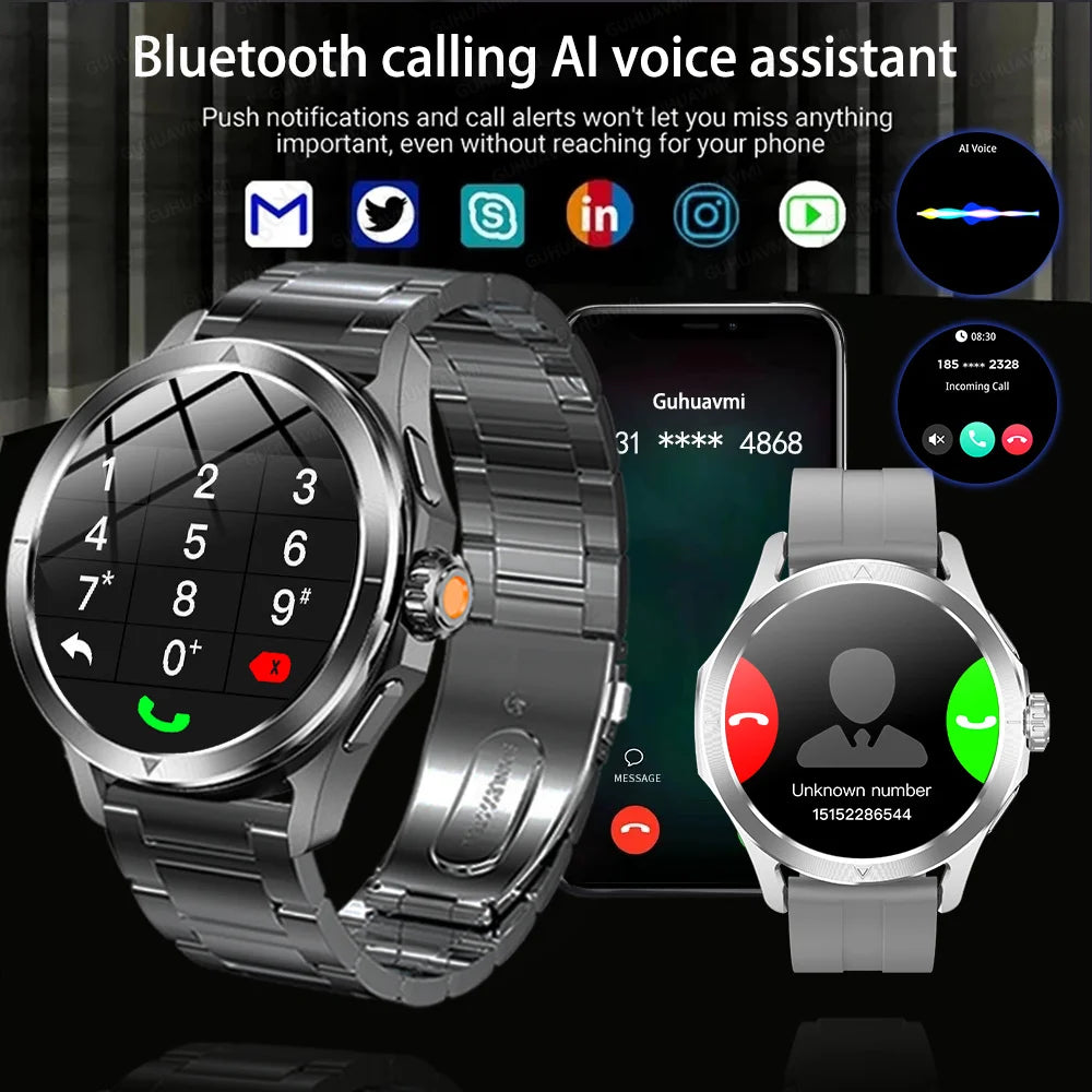 S4 Ultra Smart Bracelet Men Watch For Xiaomi  AMOLED HD Screen Bluetooth Call GPS Trajectory NFC Heart Rate Compass SmartWatches