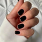 24pcs Artificial Nail Art Fake Nails Full Coverage Removable Ballet Short Press On Nails tips Chips Waterproof Solid Colour set