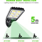 72/108 COB Sensor Solar Lights Outdoor LED Street Garden Solar Lamps 3Modes Waterproof Motion Sensor Remote Control Wall Light