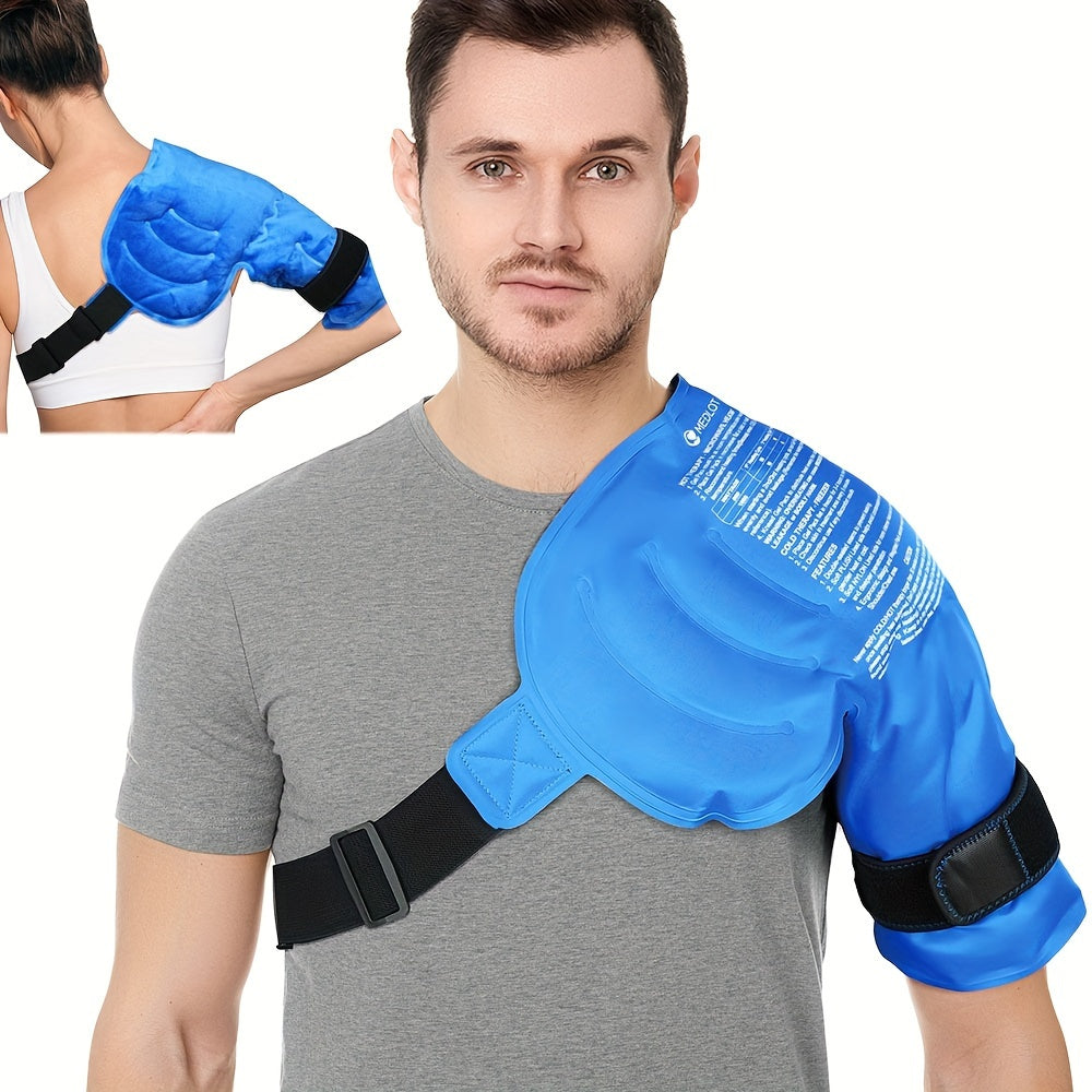 Shoulder Gel Ice Pack Wrap, Reusable Hot Cold Pack for Women and Men