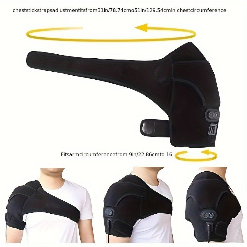 Heating Shoulder Brace, USB Three Gear Adjustable Temperature Warm Electric Shoulder Protector Hot Compress Heating Cape for Men Women-Ideal Gifts for Mother'S Day Father'S Day Thanksgiving